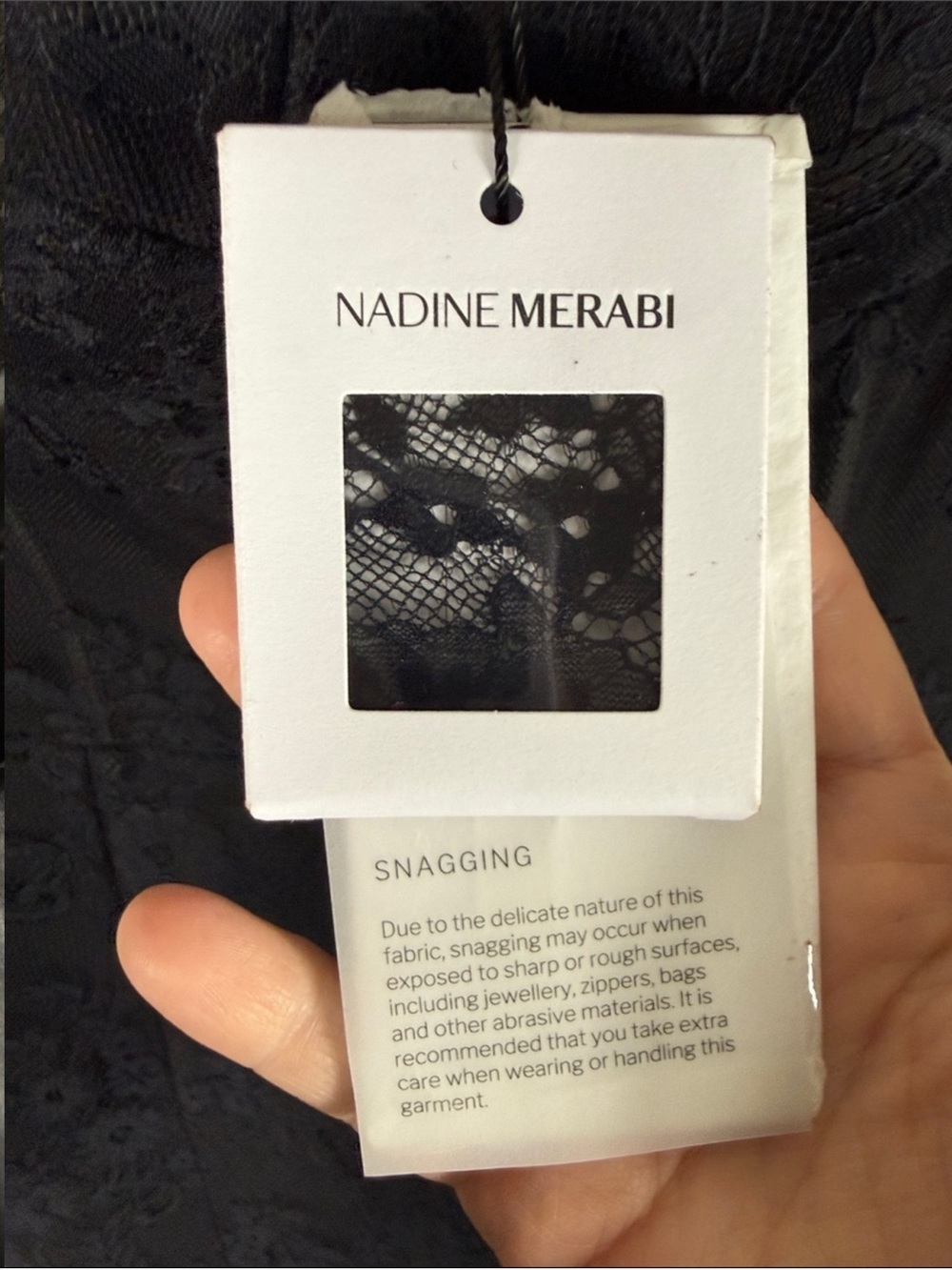 NADINE MERABI MYLENE BLACK DRESS - Picture 10 of 12